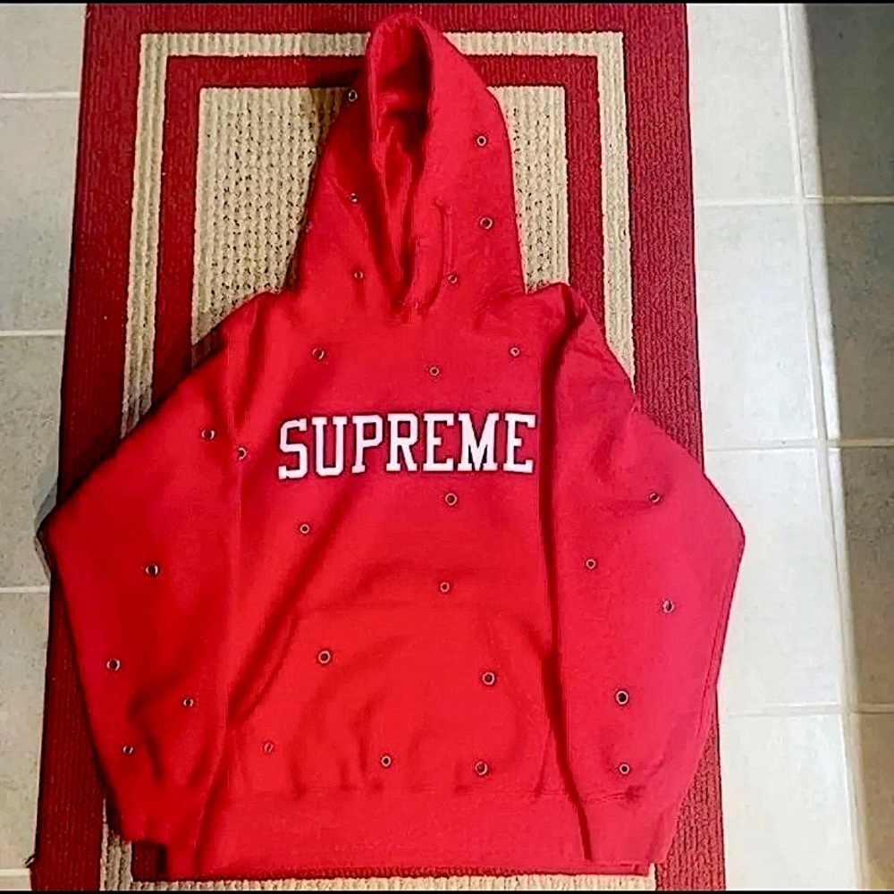 Red Supreme Hoodie (send all offers!!!)